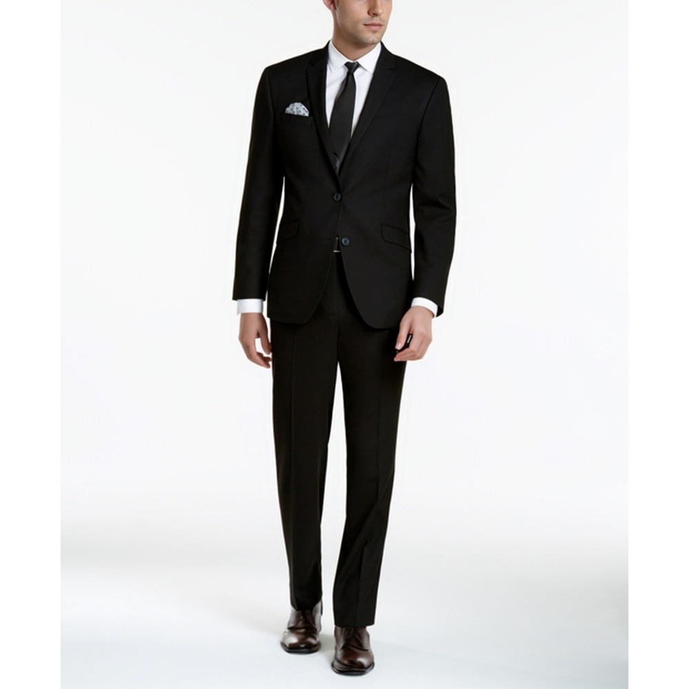 Kenneth Cole Reaction Sport Coat Mens 38S Black Techni-Cole Blazer Suit Jacket